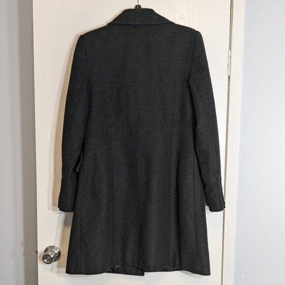 ANNE KLEIN Black Wool Blend Mid-Length Lined Dress Business Coat; Size M - Picture 2 of 7